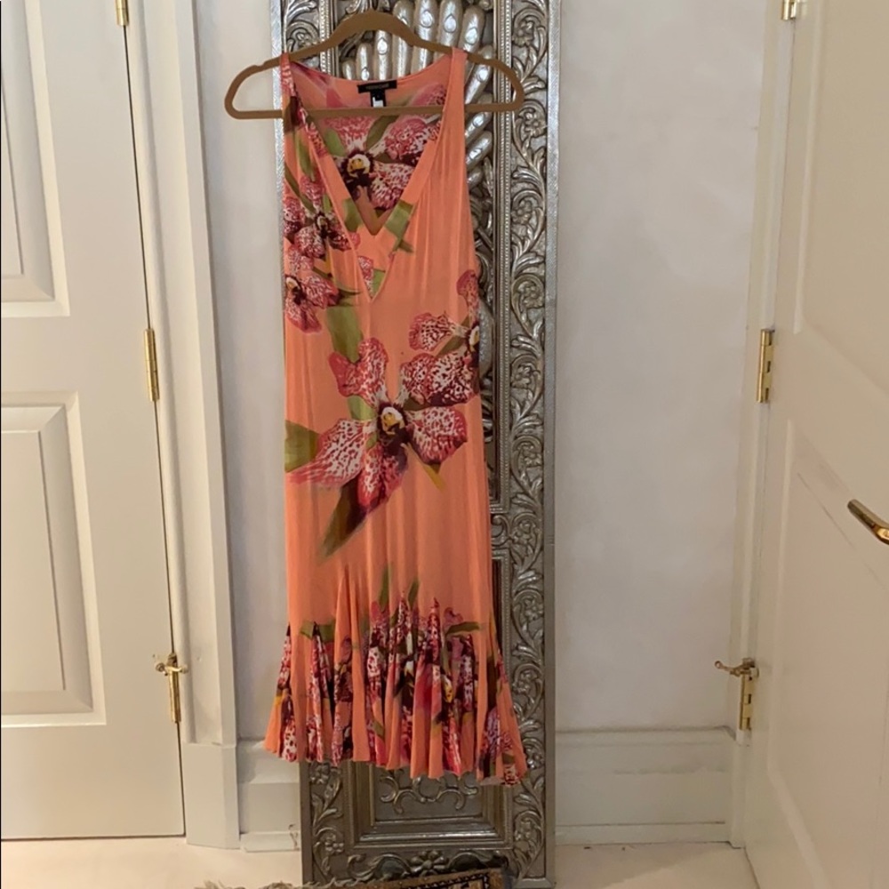 Sexy Roberto Cavalli salmon COLOURED midi length